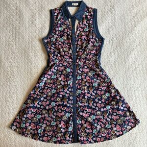 Love Riche A-Line Sleeveless Floral Print Dress